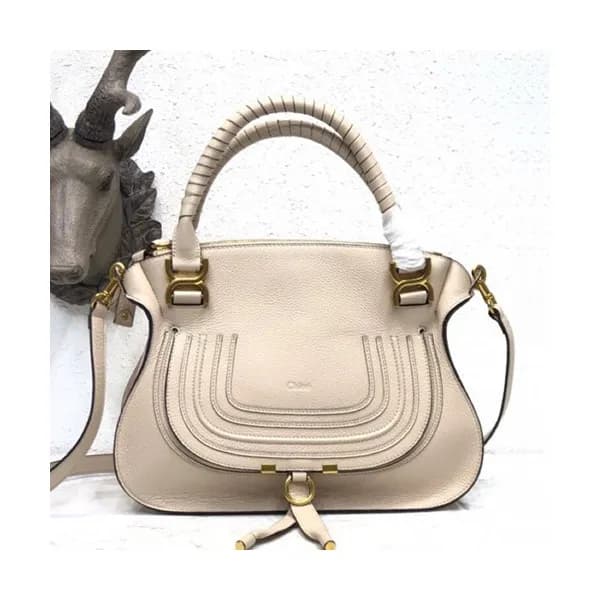 Chole 2019 Marcie Leather Tote Shoulder Bag, 36cm … - 1