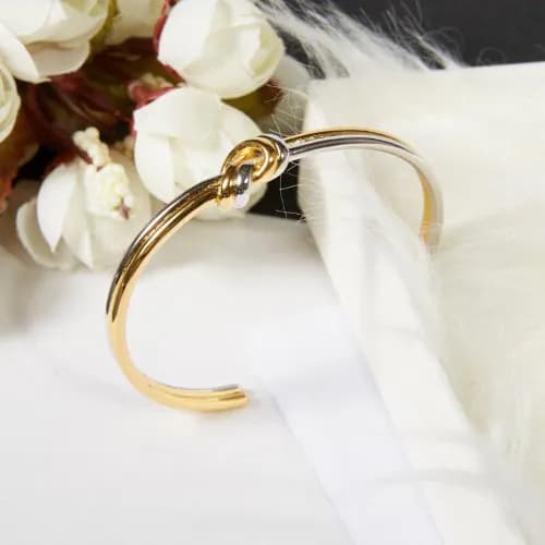 CELINE Yellow Gold Bangle - 셀린느 여성용 팔지18k 도금 옐로우 … - 1