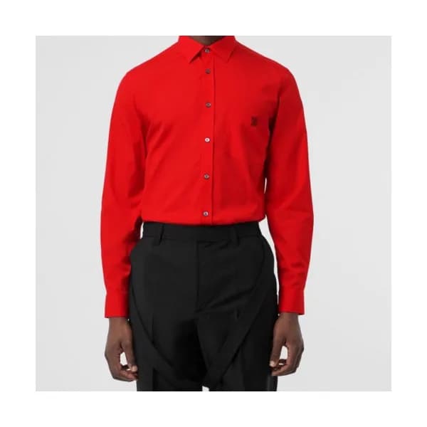 Burberry 2019 Mens Vintage Logo Slim Fit Cotton sh… - 1