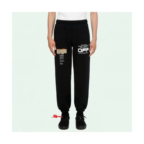 Off-White 2019 Mens Logo Cotton Training Pants - 오… - 1