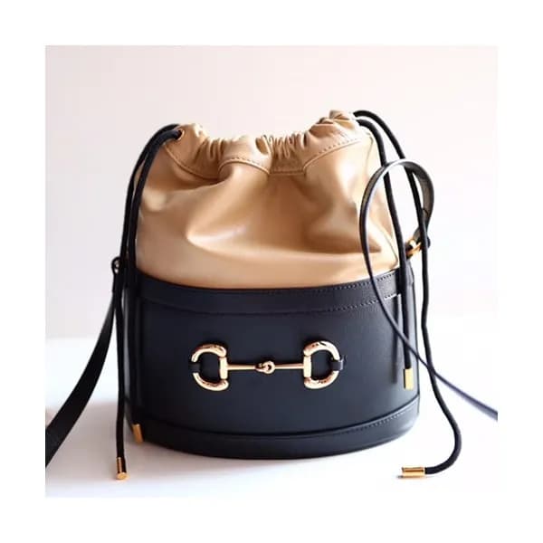Gucci 2019 1955 Horsebit Leather Bucket Shoulder B… - 1