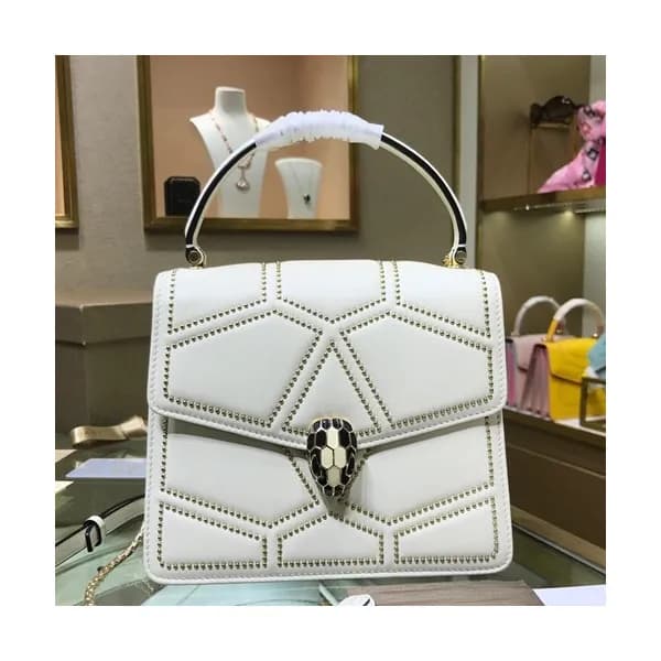 Bvlgari 2019 Serpenti Chain Tote Shoulder Bag,20CM… - 1