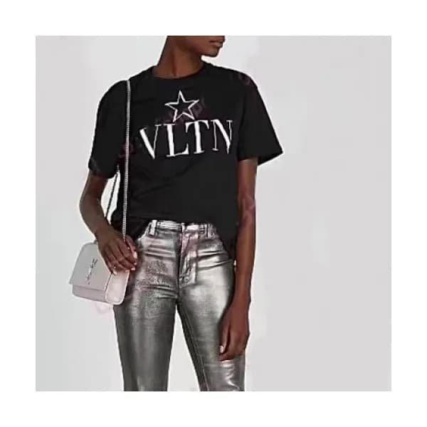 Valentino Womens Crew -neck Tshirt - 발렌티노 여성 크루넥 반… - 1