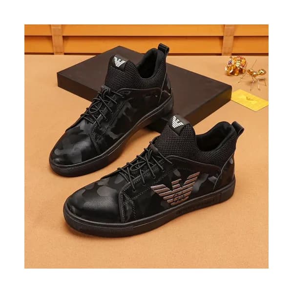 Armani 2019 Mens Leather Sneakers - 알마니 2019 남성용 … - 1