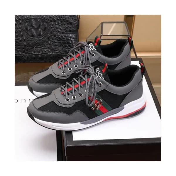 Gucci 2020 Mens Leather Sneakers - 구찌 2020 남성용 레더… - 1