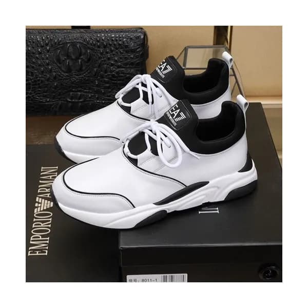 Armani 2020 Mens Leather Sneakers - 알마니 2020 남성용 … - 1