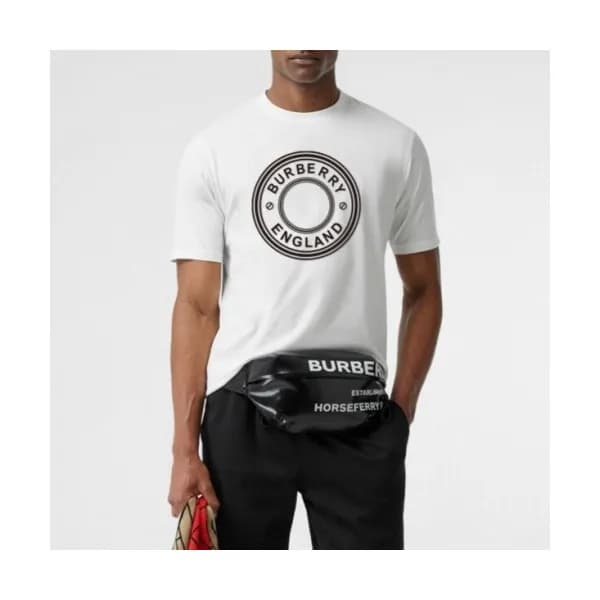 [버버리]Burberry 2020 Mens Logo Cotton Short Sleeved … - 1