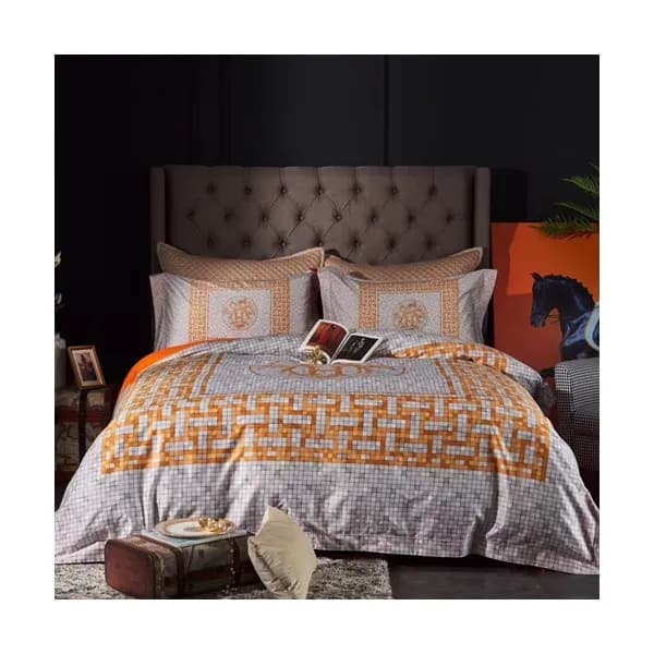 Hermes 2020 Supima Cotton Bedding 4 Set - 에르메스 202… - 1