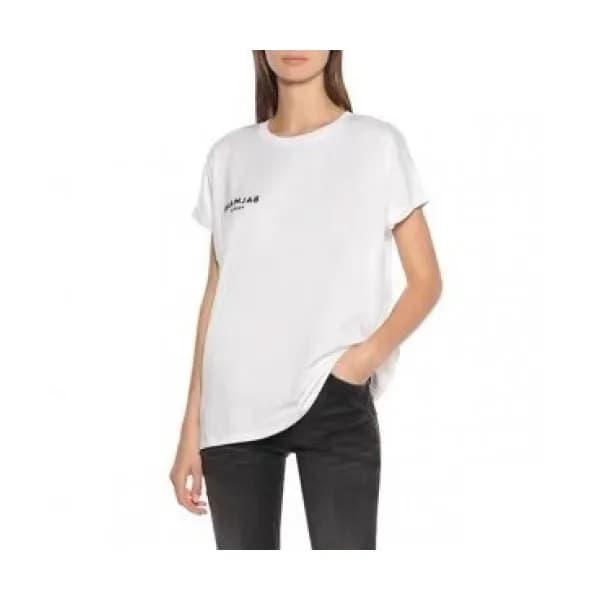 [발망]Balmain 2020 Ladies Logo Cotton Short Sleeved … - 1