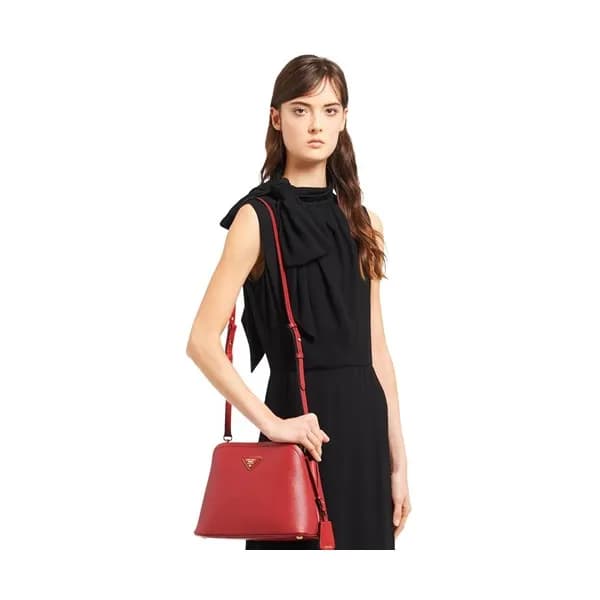 Prada 2020 Matinee Leather Tote Shoulder Bag,28.5C… - 1