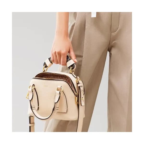 Chole 2020 Daria Leather Tote Shoulder Bag, 22cm -… - 1