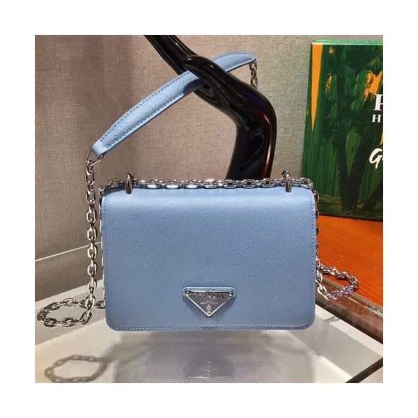 Prada 2020 Women Leather Chain Shoulder Bag ,18.5C… - 1