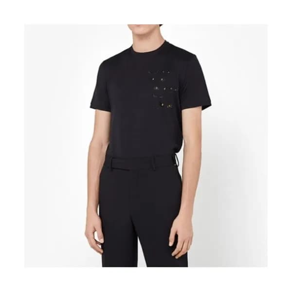 [펜디]Fendi 2021 Mens Logo Casual Short Sleeved Tshi… - 1