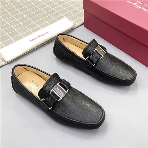 Salvatore Ferragamo 2021 Men's Leather Loafer … - 1