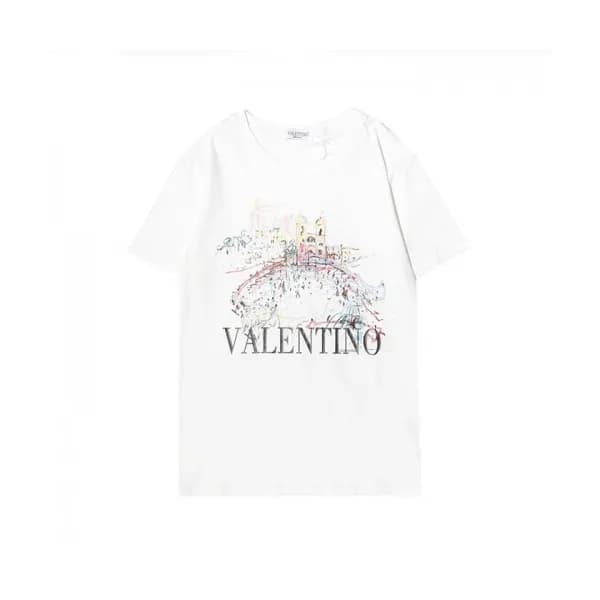 Valentino Mens Logo Crew-neck Short Sleeved Tshir… - 1