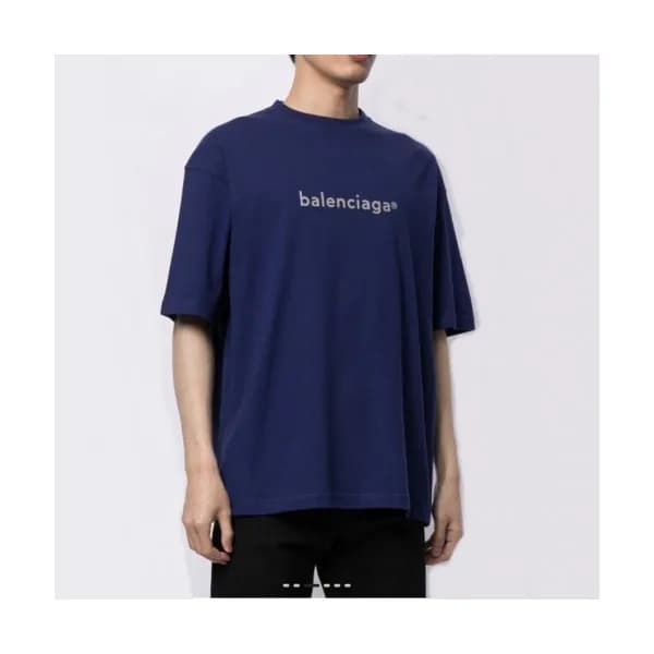 Balenciaga Mm/Wm Logo Cotton Short Sleeved Tshirt… - 1