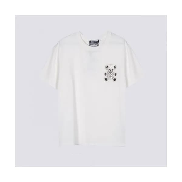 Moschino Mm/Wm Logo Cotton Short Sleeved Tshirts … - 1