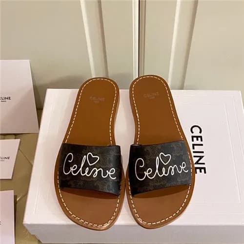 Celine 2021 Women's Leather Slipper,CELS0015 -… - 1