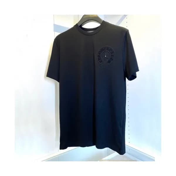Chrome hearts Mens Logo Casual Short Sleeved Tshi… - 1