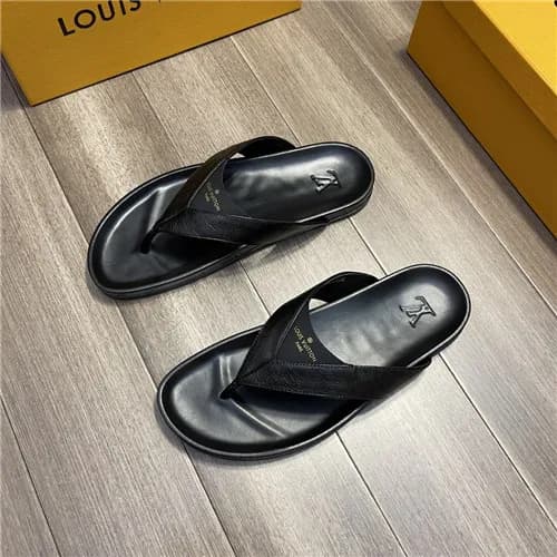 Louis Vuitton 2021 Men's Leather Slipper,LOUS2… - 1