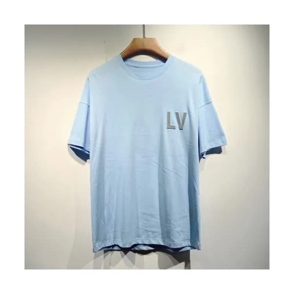 Louis vuitton Mm/Wm Logo Short Sleeved Tshirts Bl… - 1