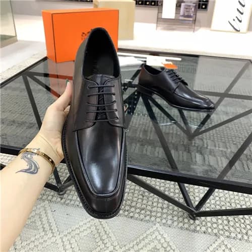 Hermes 2021 Men's Leather Oxford Shoes,HERS053… - 1