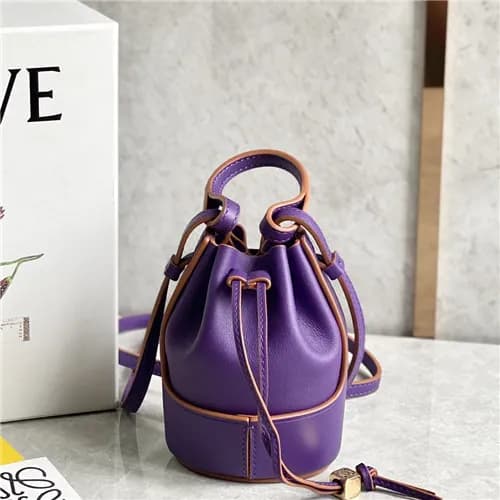 [러블리한]Loewe 2021 Women's Leather Mini Bucket S… - 1