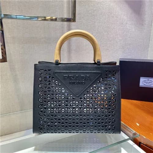 [럭셔리한]Prada 2021 Women's Leather Tote Bag,30cm… - 1