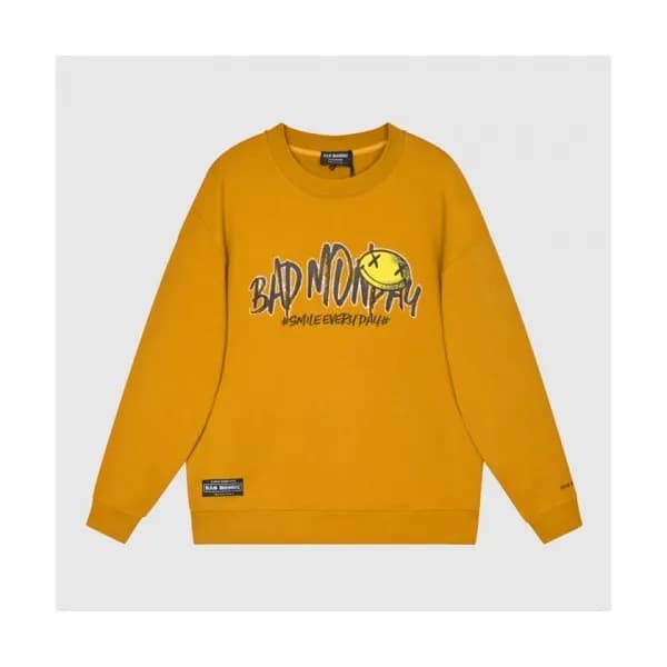 BAD MONDAY Mm/Wm Logo Oversize Cotton Thirts Ora… - 1