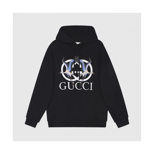 Gucci Mm/Wm Logo Casual Hoodie Black - 구찌 2021 남/… - 1
