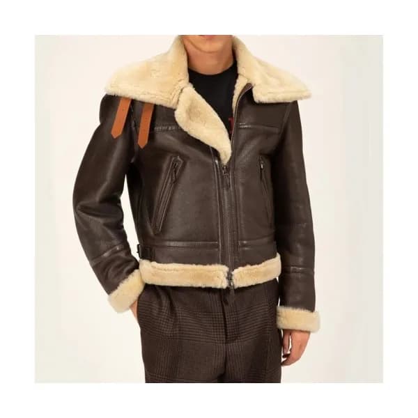 Bally Mens Business Modern Leather Jackets Black -… - 1