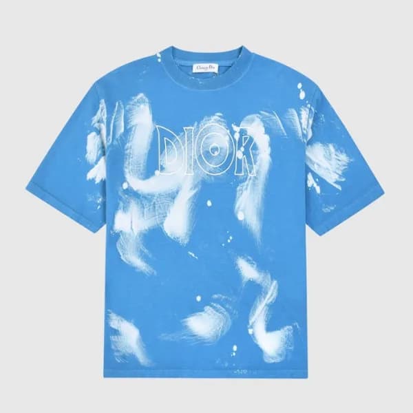 디올 남성 크루넥 블루 반팔티 - Mens Blue Tshirts - dio01705x - 1