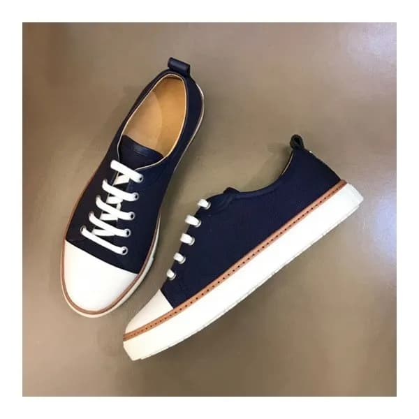 에르메스 남성 클래식 네이비 스니커즈 - Mens Navy Sneakers - her077… - 1