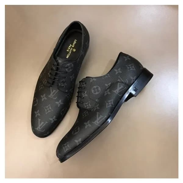 루이비통 남성 모노그램 블랙 옥스퍼드 - Mens Black Oxford - lou0431… - 1