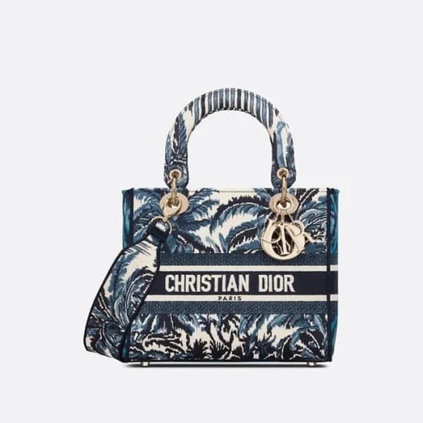 디올 여성 블루 레이디 백 - Dior Womens Blue Lady Bag - dio18… - 1