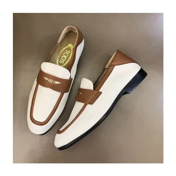 토즈 남성 모던 화이트 로퍼 - Mens White Loafer - toz0264x - 1