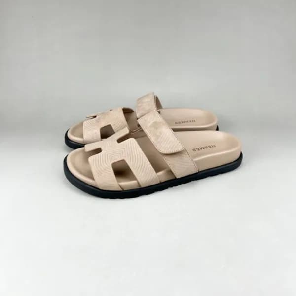 에르메스 남/녀 베이비 슬리퍼 - Unisex Beige Slippers - her0806… - 1