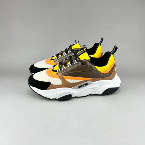 디올 남성 캐쥬얼 옐로우 스니커즈 - Mens Yellow Sneakers - dio019… - 1