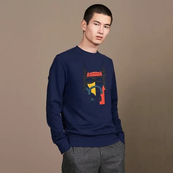 에르메스 남성 모던 네이비 맨투맨 - Hermes Mens Navy Tshirts - he… - 1
