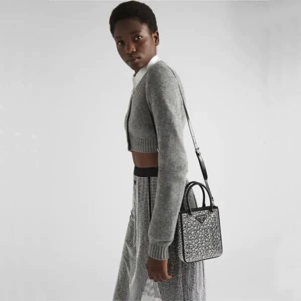 프라다 여성 블랙 숄더백 - Prada Womens Black Shoulder Bag - … - 1
