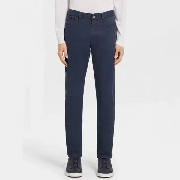 에르메네질도 제냐 남성 네이비 팬츠 - Ermenegildo Zegna Mens Navy … - 1