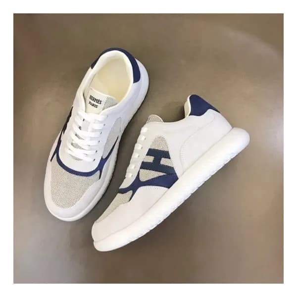 에르메스 남성 네이비 스니커즈 - Hermes Mens Navy Sneakers - he7… - 1