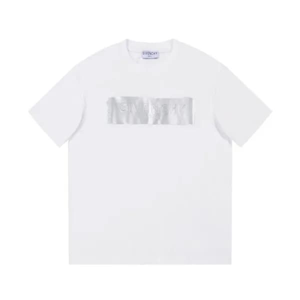 지방시 남성 크루넥 화이트 반팔티 - Givenchy Mens White Short Sle… - 1