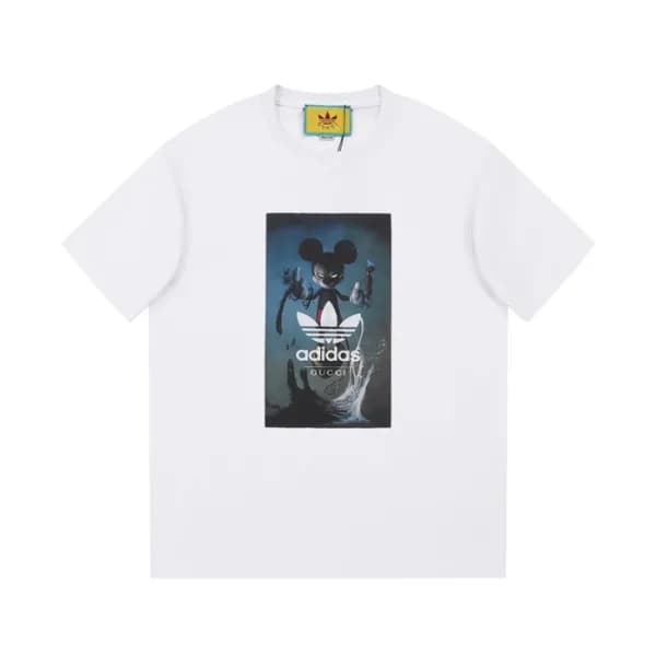 구찌 남/녀 화이트 크루넥 반팔티 - Gucci Unisex White Short slee… - 1