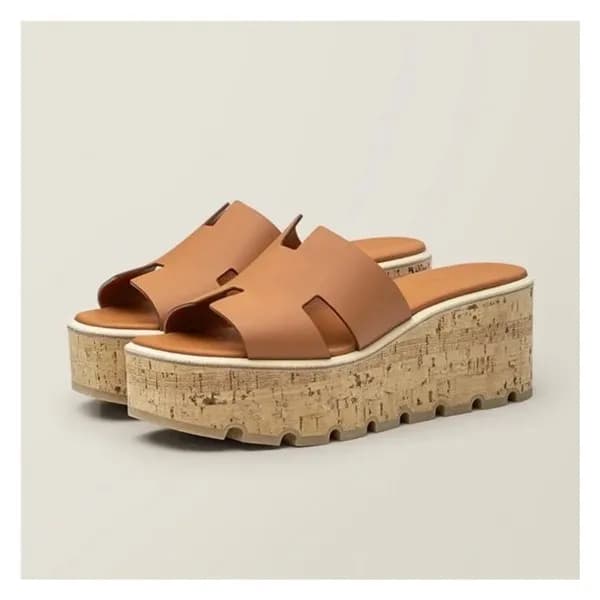 에르메스 여성 골드 샌들 - Hermes Womens Gold Sandals - he223… - 1