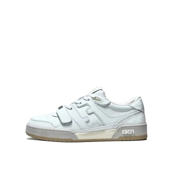 펜디 남/녀 이니셜 화이트 스니커즈 - Fendi Unisex White Sneakers … - 1