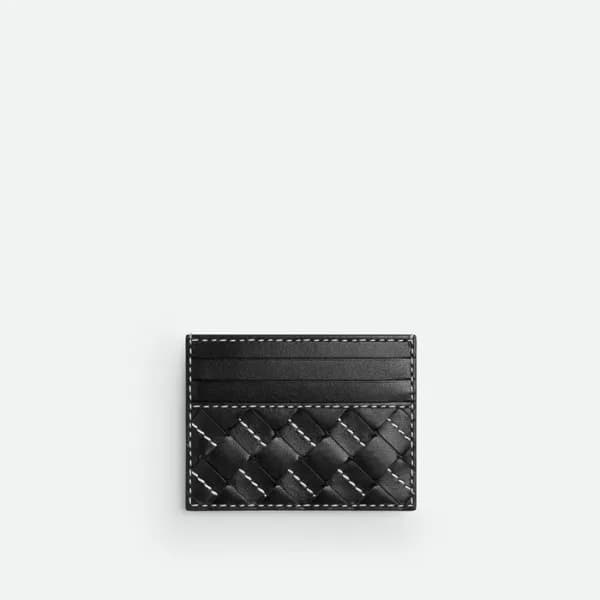 보테가베네타 남성 블랙 카드 지갑 - Bottega Veneta Mens Black Car… - 1