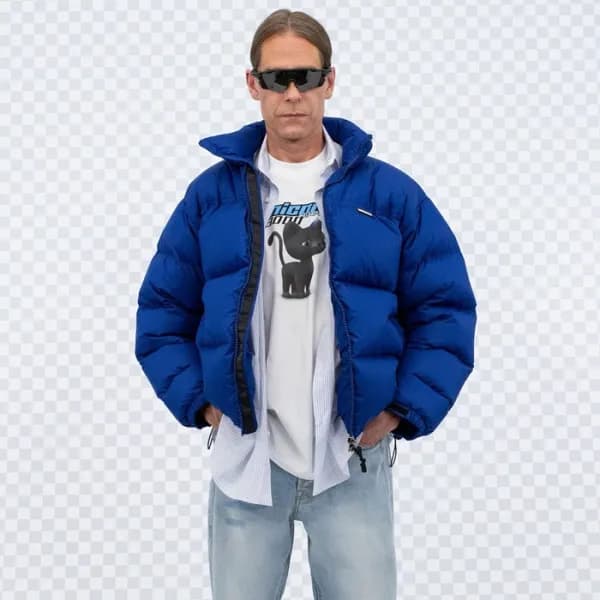 베트멍 남성 모던 블루 패딩 - Vetments Mens Blue Padding - vec… - 1