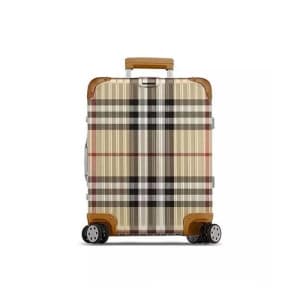 리모와 x 버버리 컬렉션 골드 캐리어 - Rimowa x Burberry Collectio…