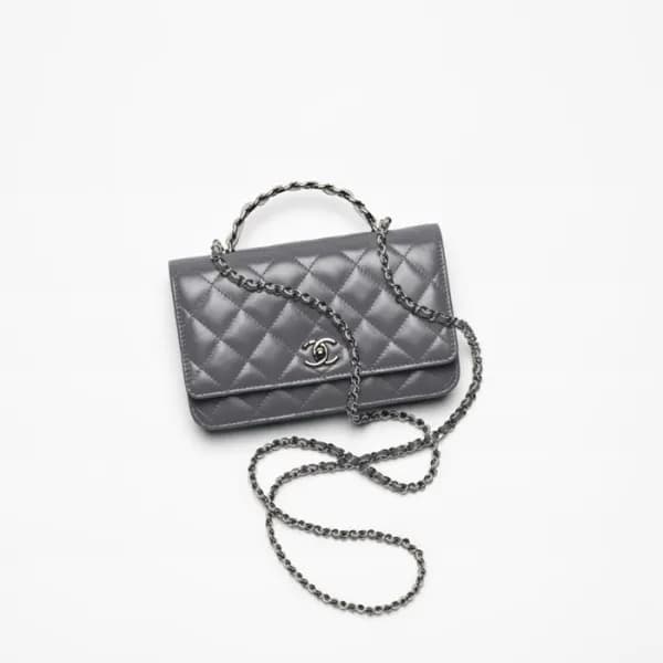 샤넬 여성 그레이 23k Woc 백 - Chanel Womens Gray Woc Bag -… - 1